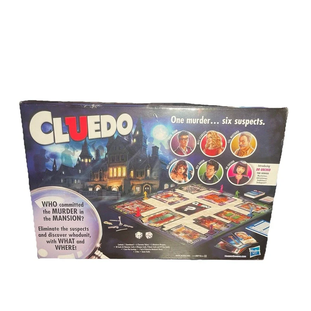 Cluedo - The Classic Mystery Board Game | New Sealed 2015 Hasbro Made In Ireland